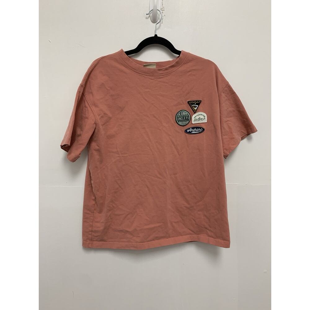 Maden Heritage Clothing Salmon Embroidered T-shirt Size Large